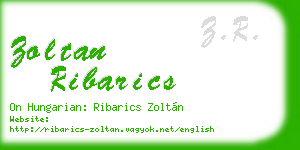 zoltan ribarics business card